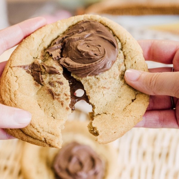 Cookies with cream-filled centers